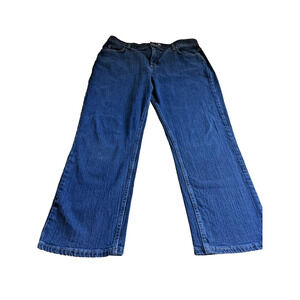 Riders by Lee Relaxed Fit Slimming Blue Jeans 18P Womens Hi Rise Stretch (36x29)